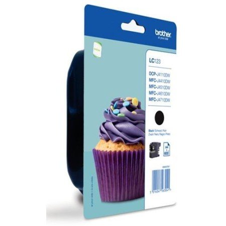 Brother LC123 (LC123BKBP) Tinteiro ORIGINAL Preto
