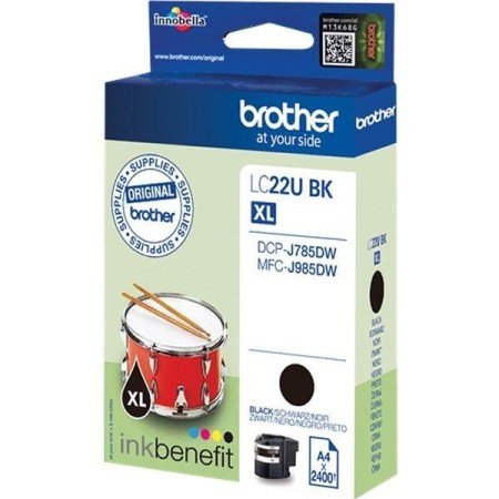 Brother LC22UBKBP (LC22UBKBP) Tinteiro ORIGINAL Preto