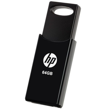 Memória usb 2.0 hp v212w 64gb preto