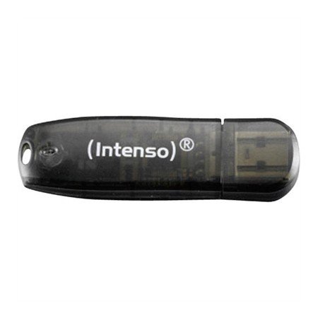 USB 2.0 memória intensa arco-íris 16gb preto