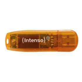 usb 2.0 memória intensa arco-íris 64 gb laranja