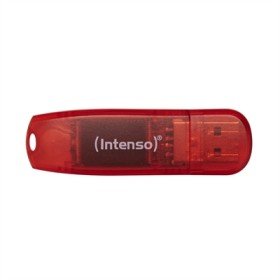 Pen drive usb 2.0 intenso arco íris 128gb vermelho