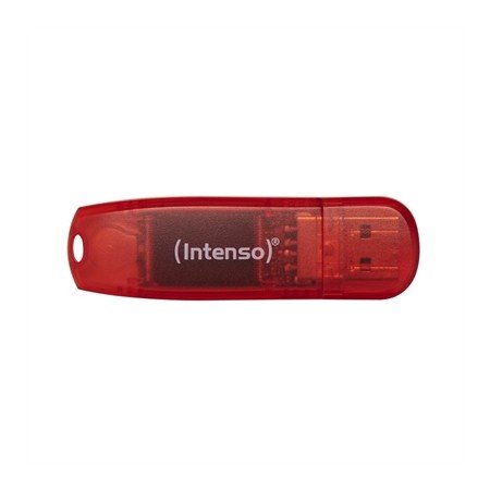 Pen drive usb 2.0 intenso arco íris 128gb vermelho