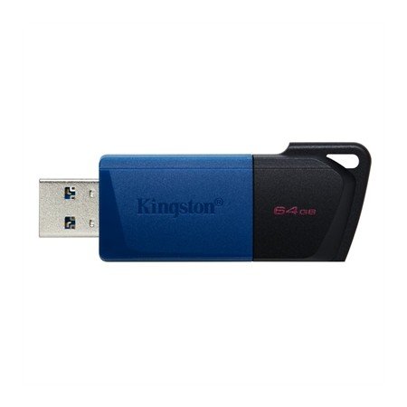 Memória usb 3.2 kingston 64gb datatraveler dtxm azul