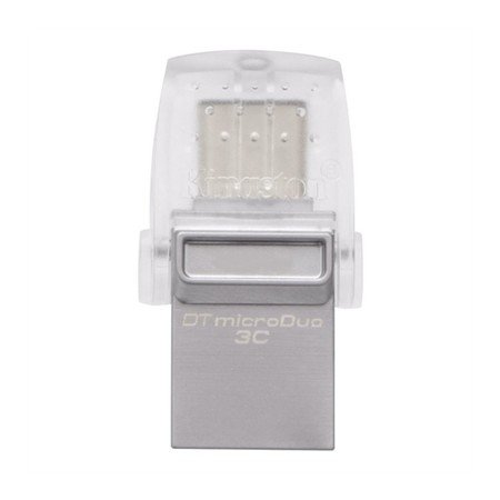 Memória usb 3.2 usb tipo c kingston 256gb datatraveler micro duo