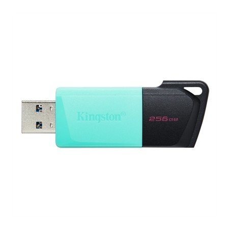 Memória usb 3.2 kingston 256gb datatraveler dtxm turquesa