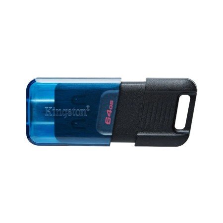 Memória usb 3.2 tipo c kingston 64gb datatraveler dt80m