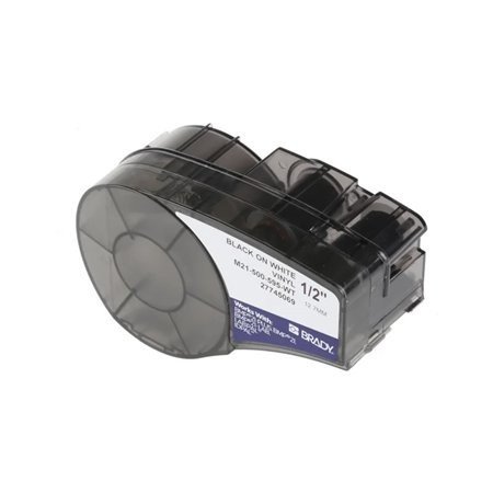 BRADY BMP21 Preto/branco ETIQUETAS DE VINILO M21-750-595-WT - Compatível