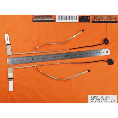 Cabo Flex para Portatil MSI Ge72 Pe70 Gt72S 1791 30Pin Edp K1N-3040026-H39