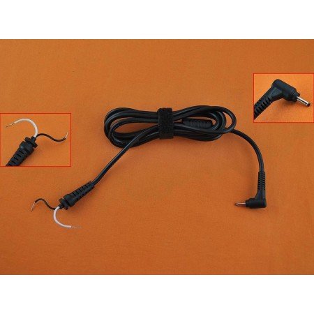 Cabo DC Jack Atual para Carregador Portatil com Ficha 2.5X0.7 mm