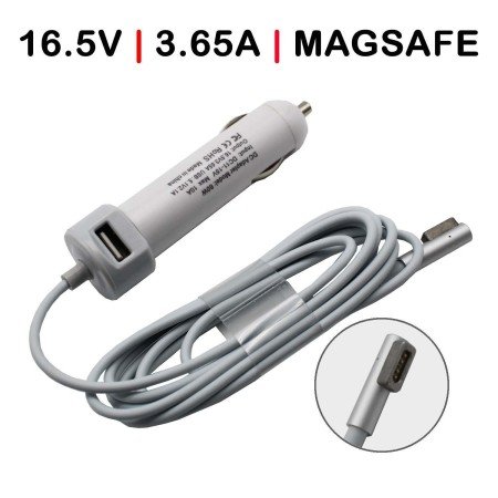 Carregador de Carro para Portatil Apple MacBook Pro 16.5V 3.65A Magsafe 60W