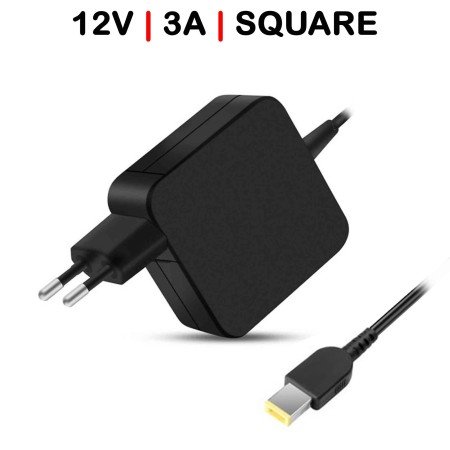 Carregador para Tablet Lenovo 12V 3A Conector Square