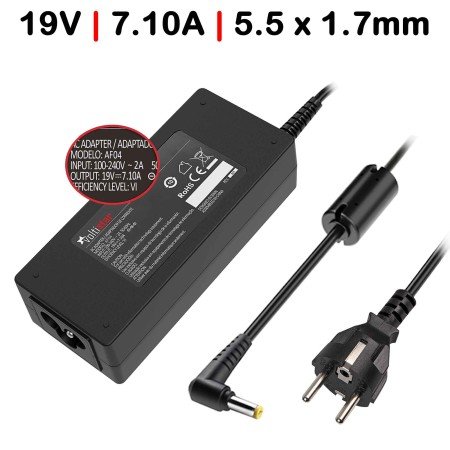 Carregador para Portatil Acer Aspire 1360 1510 1520 19V 7.10A 135W 5.5X1.7mm