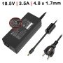 Carregador para Portatil HP 18.5V 3.5A 65W Ficha Amarelo