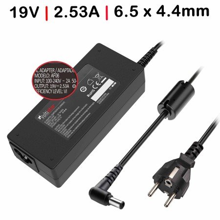 Carregador para Monitor 19V 2.53A 6.5 X 4.4mm 48W