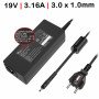 Carregador Portatil Samsung 19V 3.16A 3.0X1.0 mm