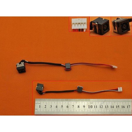 Conector DC Jack com Cabo para Dell Inspiron 15 3521 Pj590