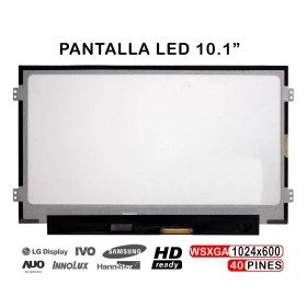 Ecrã Netbook 10.1 Polegadas B101Aw06 Wsvga N101L6 L0A Rev.C2 Extrafina