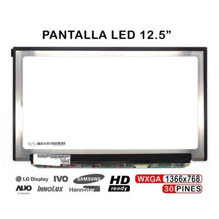 Ecrã LED de 12.5" para Portatil LP125Wh2(Tp)(H1) LP125Wh2 Tp H1