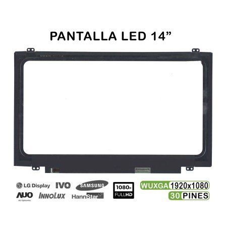 Ecrã LED de 14" para Portatil B140Han02.1 N140Hce-Eaa