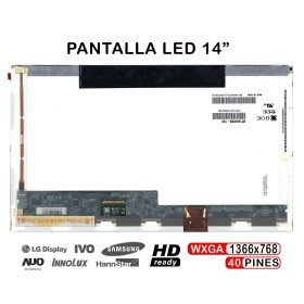 Ecrã LED de 14" para Portatil LTN140At26-T01 LP140Wh1 (Tl) (C6)