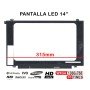 Ecrã LED de 14" para Portatil Nt140Whm-N44 Nt140Whm-N44 V8.0 315mm
