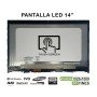 Ecrã LED Tátil de 14" FHD para Portatil Lenovo Yoga 520-14 Nv140Fhm-N3B 5D10N45602