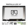 Ecrã Tátil de LED de 14" com Moldura para Portátil HP Pavilion X360 14-Cd 14-Cd0003Ns 14-Cd0008Ns