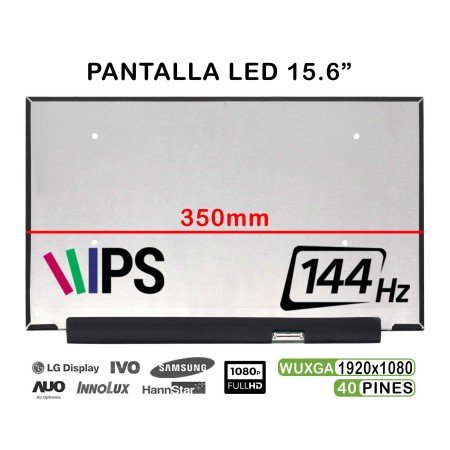 Ecrã LED de 15.6" para Portatil HP Omen 15-DC Series Ips 144Hz LP156Wfg(Sp)(F2)