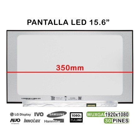Ecrã LED de 15.6" para Portatil N156Hce-En1 N156Hga-Ea3 Rev.C3 FHD
