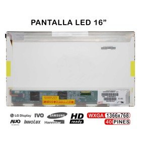Ecrã LED de 16" para Portatil LTN160At06 Hannstar Hsd160Phw1 Hsd160Phw1-B00