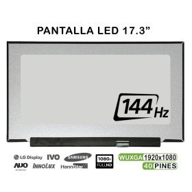 Ecrã LED de 17.3" para Portátil LP173Wfg-Spb1 144Hz 40 Pin FHD