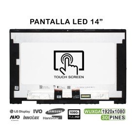 Ecrã LED Tátil 14" para Portatil HP Pavilion X360 14-Dy 14M-By