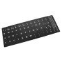 Etiqueta para Transformar-Se em Teclado em Idioma Espanhol / Castellano Preto