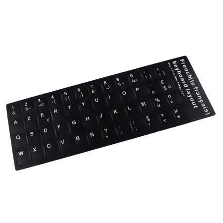 Etiqueta para Transformar-Se em Teclado em Idioma Francés Preto