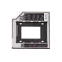 Médio Carcaça Caddy Cd DVd para Disco Duro 2.5 2Nd SATA 12.7mm Universal