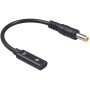 Adaptador USB-C Fêmea a 5.5X2.5mm Macho 65W de 15Cm