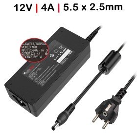 Carregador para Televisores Router Impressoras 12V 4A 48W 5.5X2.5 mm