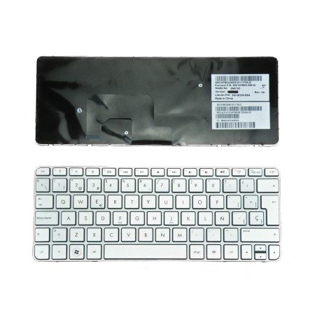 Teclado para HP Mini 210-2000,110-3000 Prata com Estrutura Prata