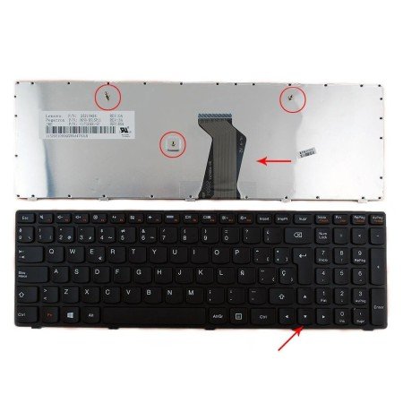 Teclado para Lenovo G500 G505 G510 Preto Estrutura Preto Win8 Oem
