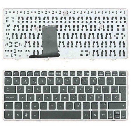 Teclado para Portatil HP EliteBook 2560P 2570P Marco Plata