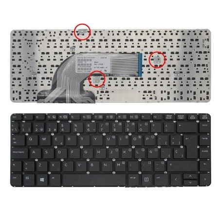 Teclado para Portatil HP ProBook 440 G0 440 G1 445 G1 Preto (Sem Estrutura Sin Foil para Win8)