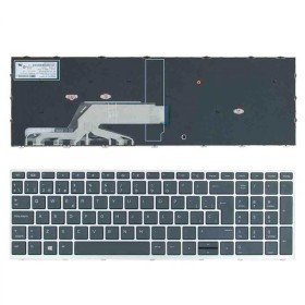 Teclado para Portatil HP ProBook 450 G5 455 G5 470 G5 Preto com Estrutura Prata