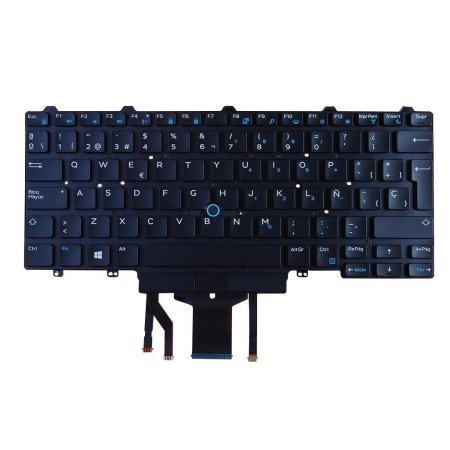 Teclado para Portatil Dell Latitude E5450 E7250 E7450 Retroiluminado e com Pointstick