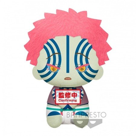 Banpresto kimetsu no yaiba matador de demônios grande pelúcia akaza pelúcia