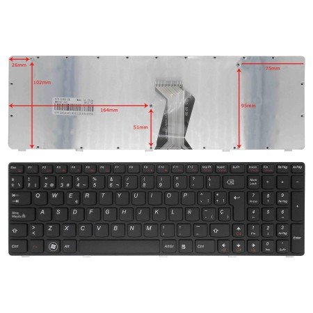 Teclado para Portatil IBM / Lenovo G580 G580A G585 G585A Z580 V580 Series