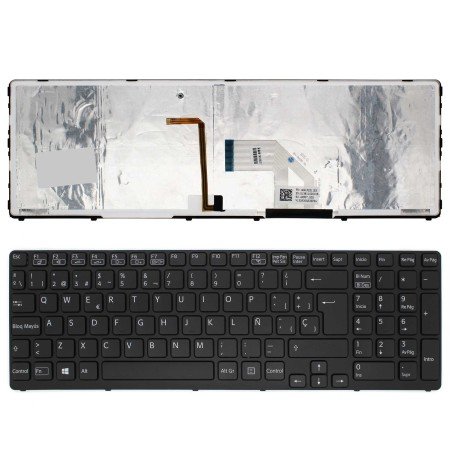 Teclado Retroiluminado para Portatil Sony Vaio SVE15 SVE17 Series Negro