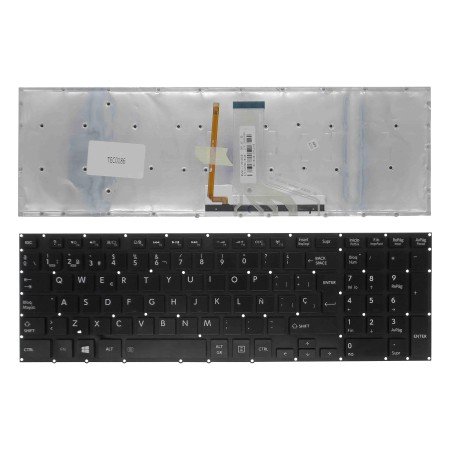 Teclado para Portatil Toshiba Satellite P55-B P55T-A5116 P50-A P50T P55 Espanhol