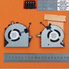 Ventoinha CPU + GPU para Portatil HP Omen 15-Ce 15-Ce000 15-Ce010Ca 15-Ce020Ca 15-Ce030Ca 15-Ce051Nr 17-An