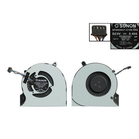 Ventoinha CPU para Portatil HP EliteBook Folio 9470M